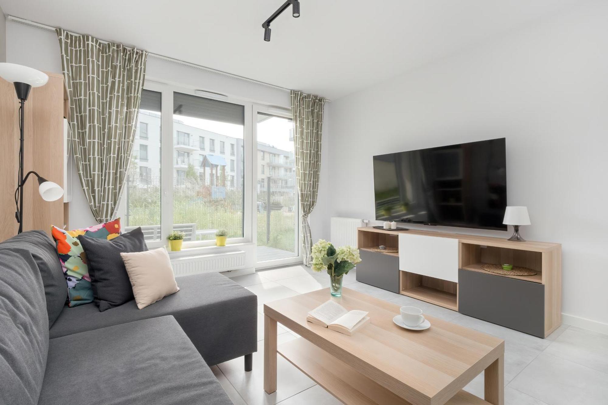 Sea And Stadium Apartments In Good Design With Parking & Garden By Rent Like Home Gdańsk Zewnętrze zdjęcie
